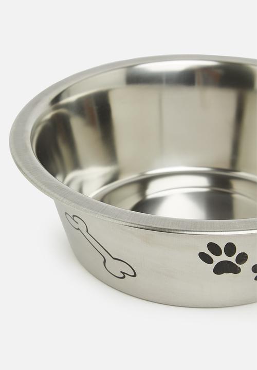 Pet Collection - Poochino dog bowl - silver