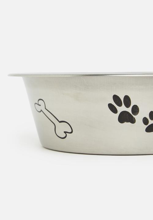 Pet Collection - Poochino dog bowl - silver
