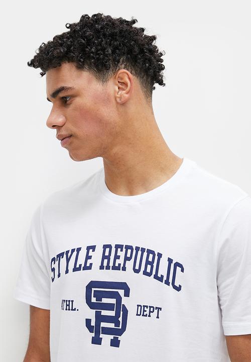 STYLE REPUBLIC - Basic long line tee - white