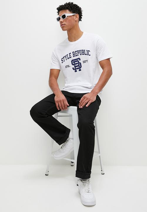 STYLE REPUBLIC - Basic long line tee - white