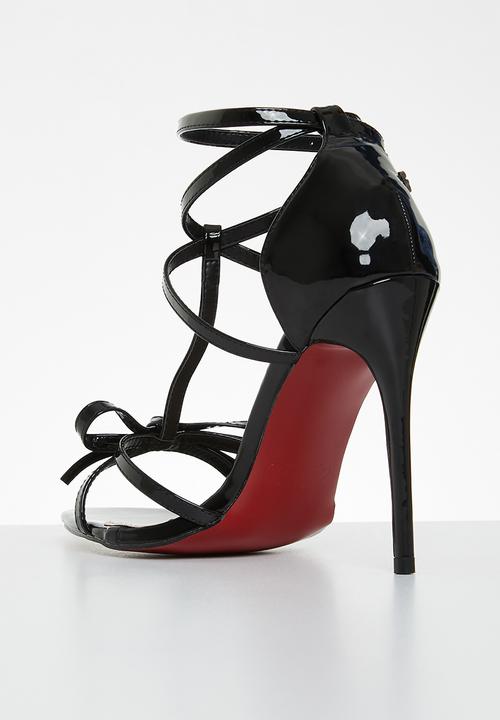 Miss Black - Dagger3 barely there stiletto heel - black