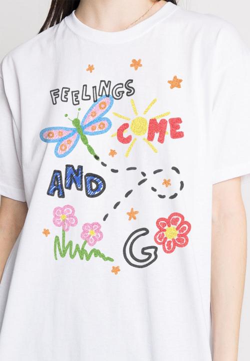 Daisy Street - Tyler tee - white