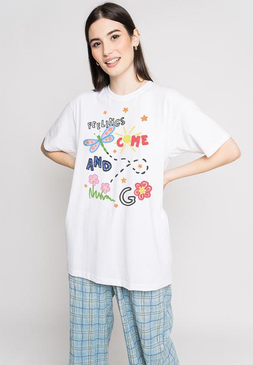 Daisy Street - Tyler tee - white