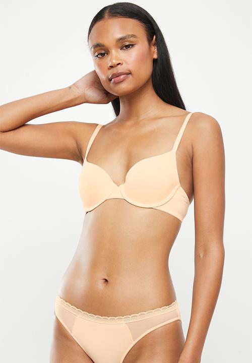 DORINA - 2 pack jana demi bra - brown & beige
