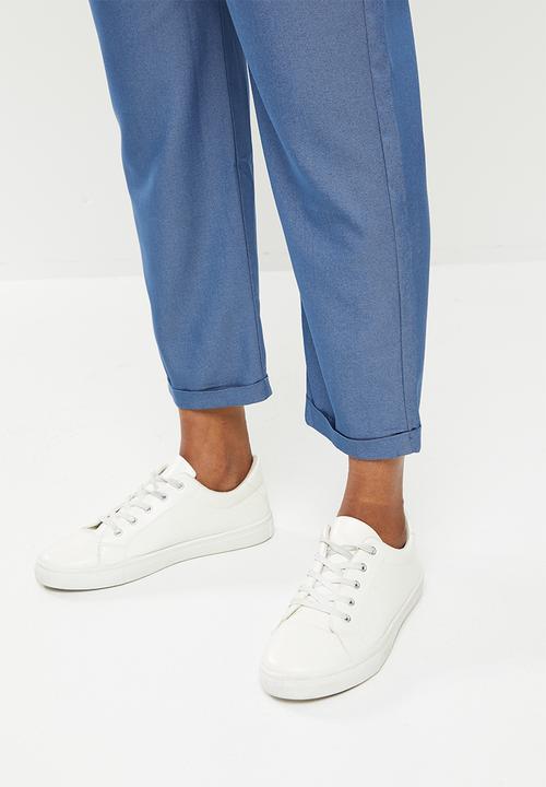 edit Maternity - Maternity drawstring tapered leg pant - med blue