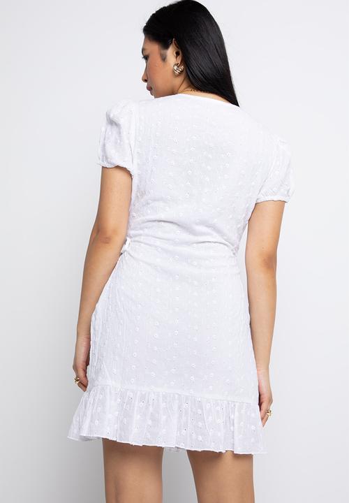 Daisy Street - Wrap dress - white
