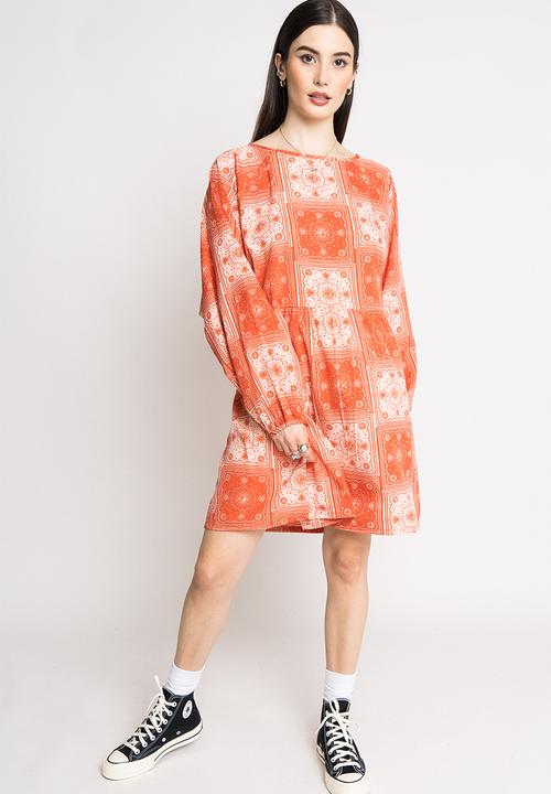 Daisy Street - Alexis dress - burnt orange