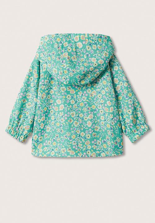 MANGO - Jacket rain - pastel green