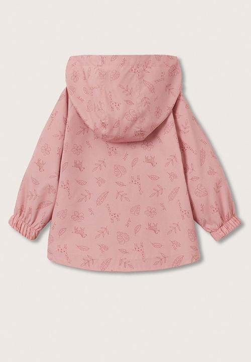 MANGO - Jacket rain - pink