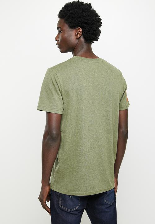 Superdry. - Vintage vl classic tee - thrift olive marl
