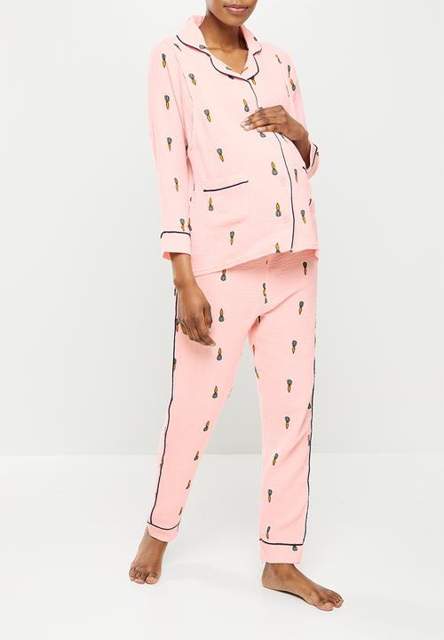 dailyfriday - Maternity nursing sleep set - pink