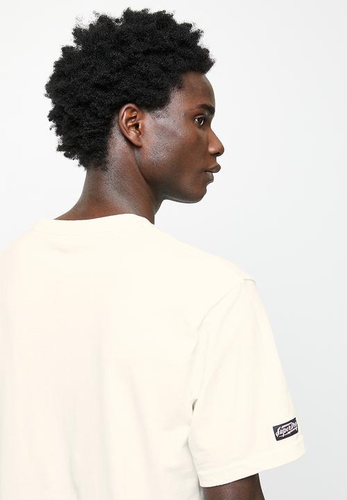 Superdry. - Vintage crossing lines bk tee - couture white