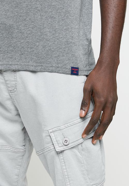 Superdry. - Vintage vl classic tee - rich charcoal marl