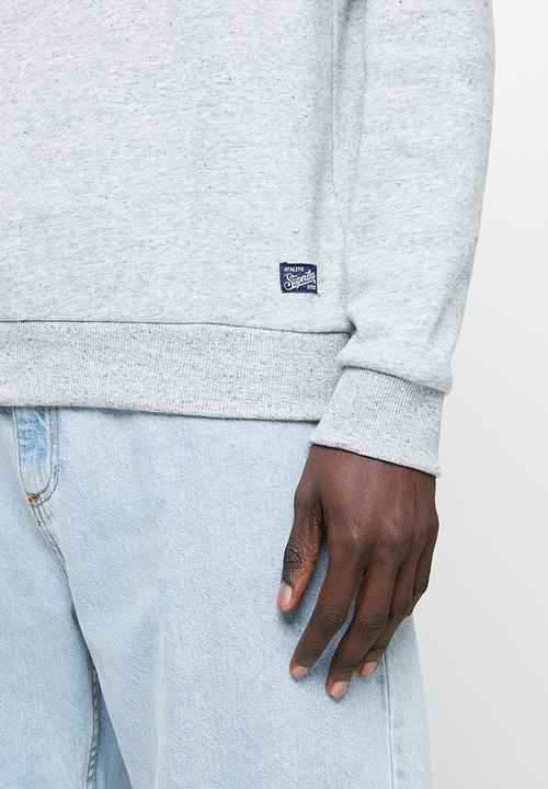 Superdry. - Vintage vl interest crew - athletic grey marl