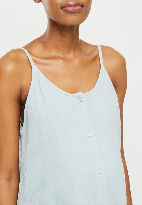 Superbalist - Maternity woven sleep set - light blue