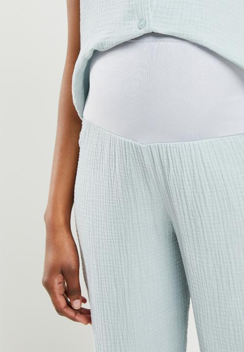 Superbalist - Maternity woven sleep set - light blue