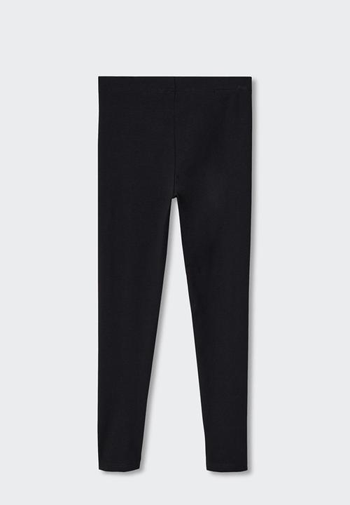 MANGO - Essential cotton leggings - black