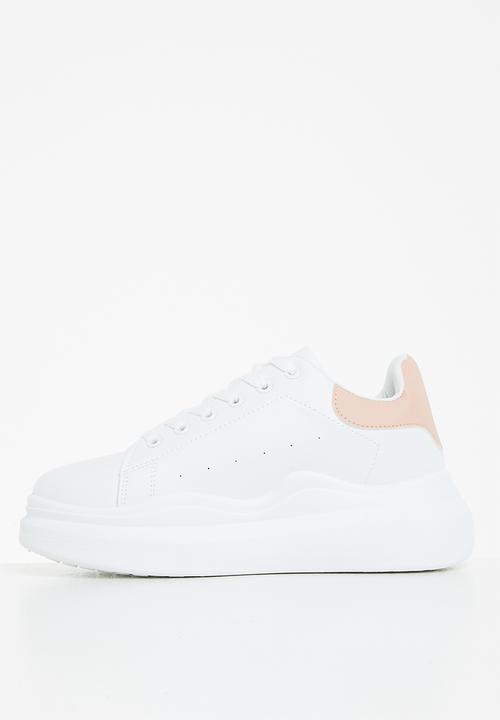 Madison® - Destiny flatform sneaker - white & pink