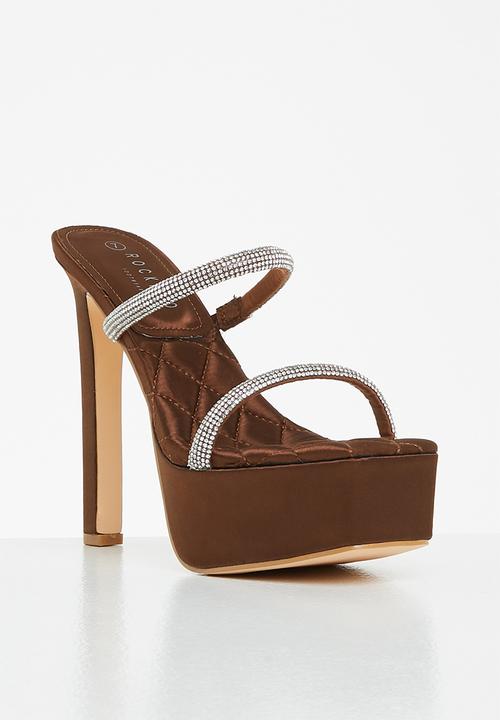 Rock & Co - Lava 1 platform mule heel - chocolate