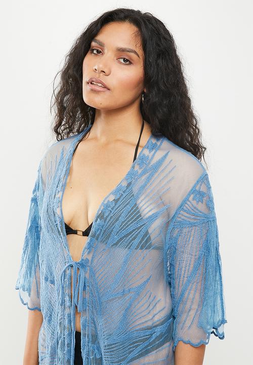 dailyfriday - Embroidered kaftan - blue
