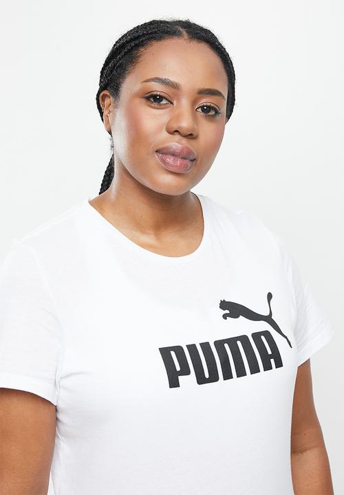 PUMA - Plus essential logo tee - white