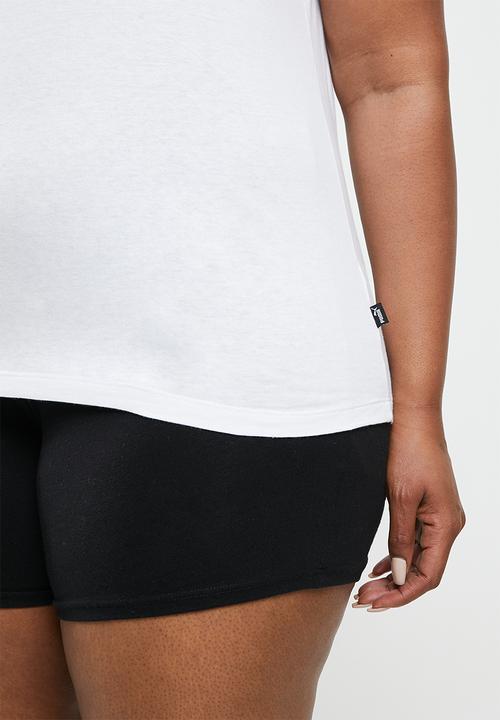 PUMA - Plus essential logo tee - white