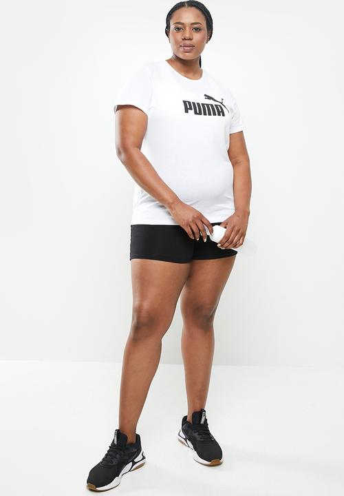 PUMA - Plus essential logo tee - white