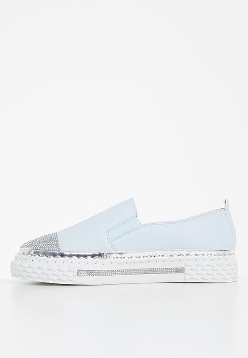 Footwork - Kerry diamante slip-on - blue