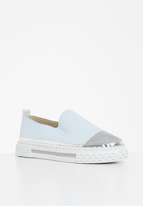 Footwork - Kerry diamante slip-on - blue