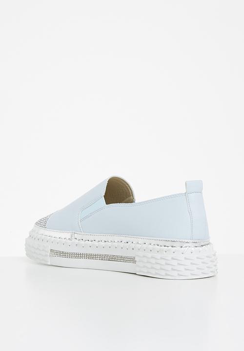Footwork - Kerry diamante slip-on - blue