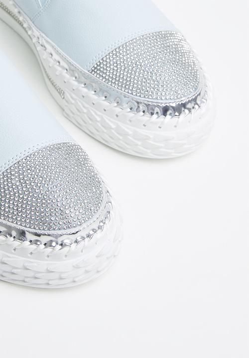 Footwork - Kerry diamante slip-on - blue