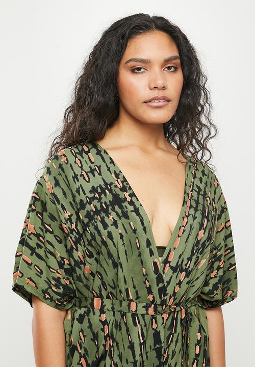dailyfriday - Belted detail kaftan - multi 