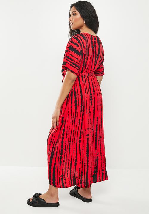 dailyfriday - Belted detail kaftan - red