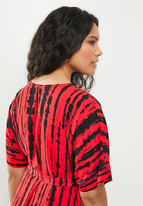 dailyfriday - Belted detail kaftan - red