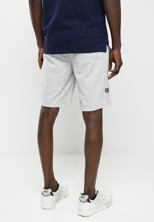 Aca Joe - Aca joe terry fleece hq side print  short - grey melange