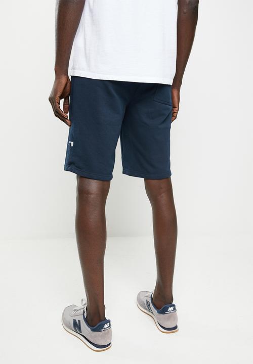 Aca Joe - Aca joe terry fleece hem flock print  short - dress blue