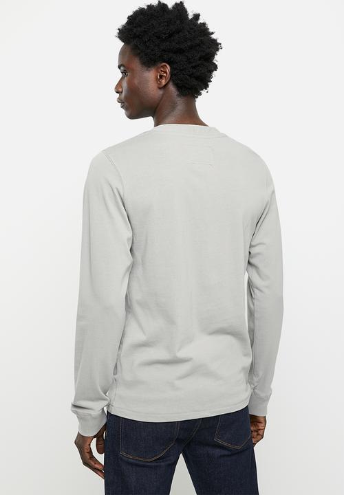 Aca Joe - Aca joe long sleeve tee - henley - grey