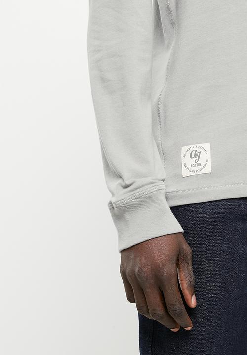 Aca Joe - Aca joe long sleeve tee - henley - grey