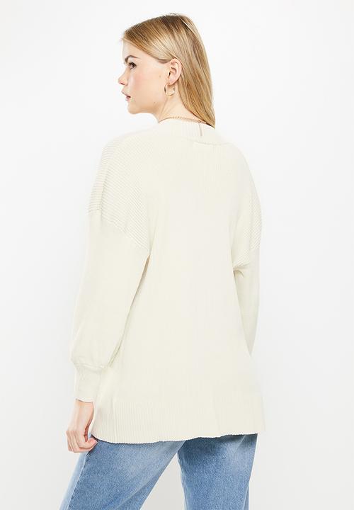 Supré  - Yuki rib knit cardigan - almond milk