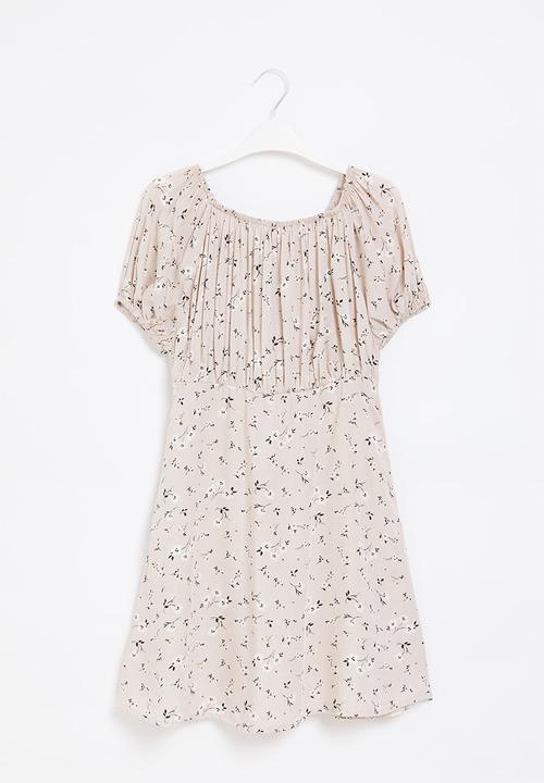Superbalist - Puff sleeve dress - blush