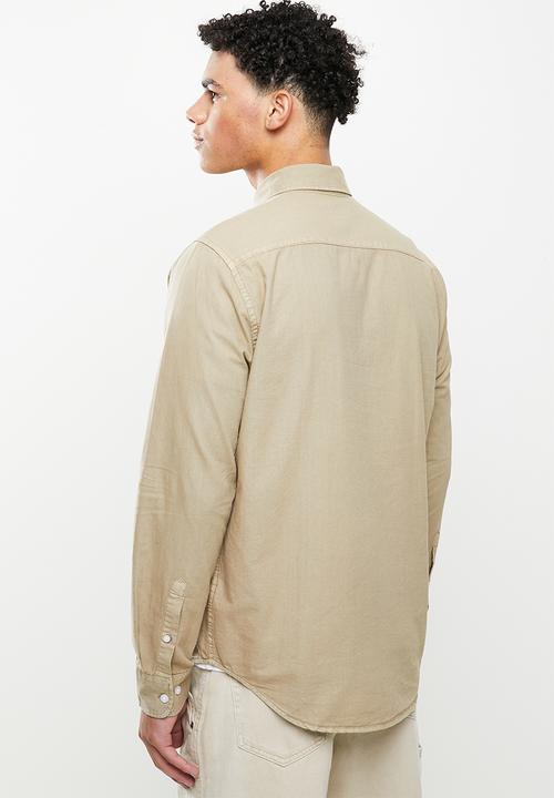 Cotton On - Mayfair long sleeve shirt - vintage dust