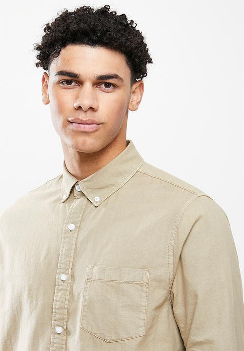 Cotton On - Mayfair long sleeve shirt - vintage dust