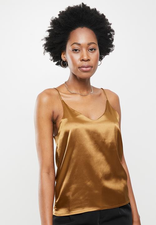 dailyfriday - V-neck cami - gold