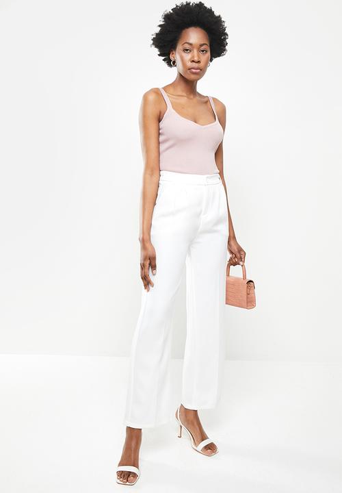 dailyfriday - Wide leg pants - ecru
