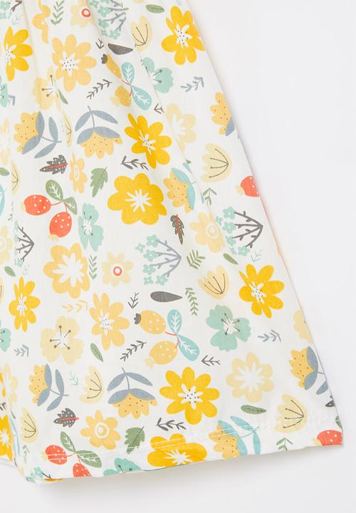 Pop Candy - Girls printed dress - yellow