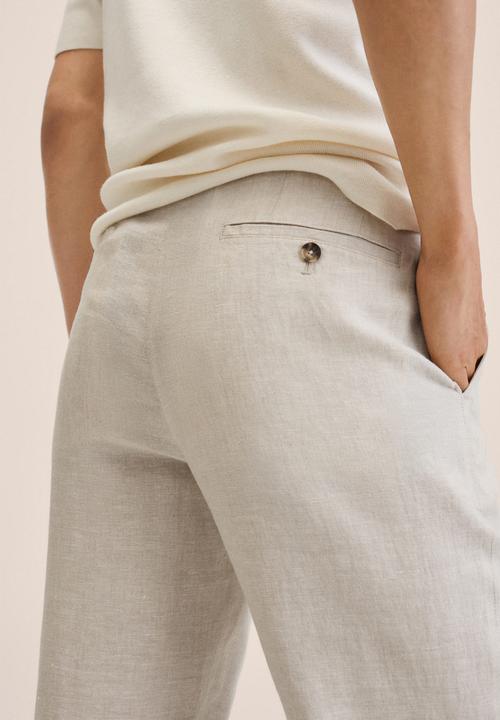 MANGO - Oyster pant  - beige