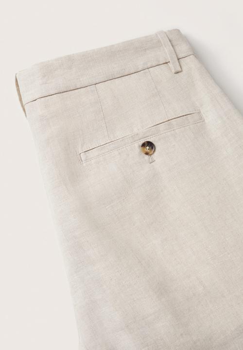 MANGO - Oyster pant  - beige