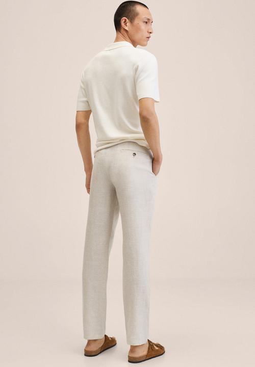 MANGO - Oyster pant  - beige