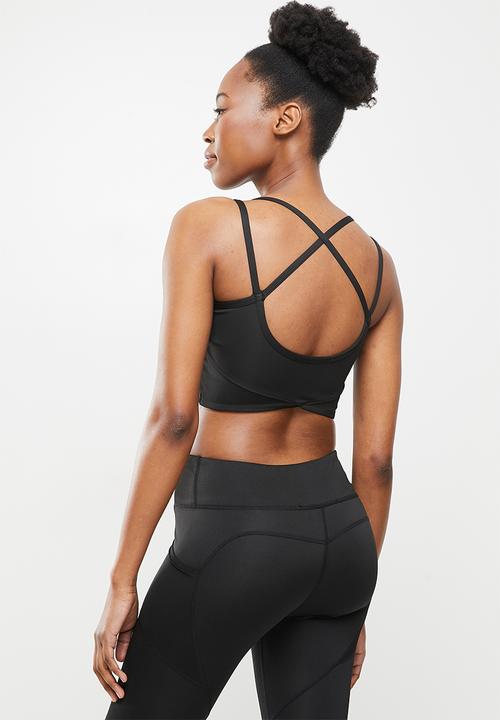 dailyfriday - Crossed-back sports bra - black
