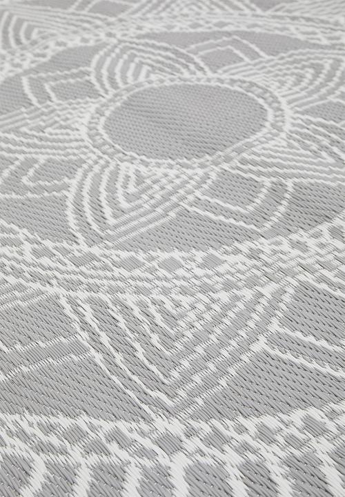 H&S - Lattice outdoor rug - grey